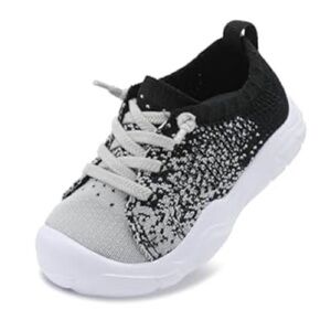 NWT Toddler Shoes with Gray and White Design